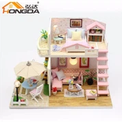 Đồ chơi xếp hình 3d bằng gỗ Ngôi nhà đồ chơi bằng gỗ Tự làm