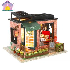 Ngôi nhà búp bê Giáng sinh mini bằng gỗ 2023