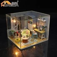 Đồ nội thất bằng gỗ búp bê thu nhỏ