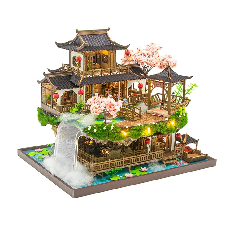 Big Chinese Style Wooden Diy Doll House high quality